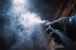 A person safely vacuuming cobwebs, a guide for how to get rid of black widow spiders